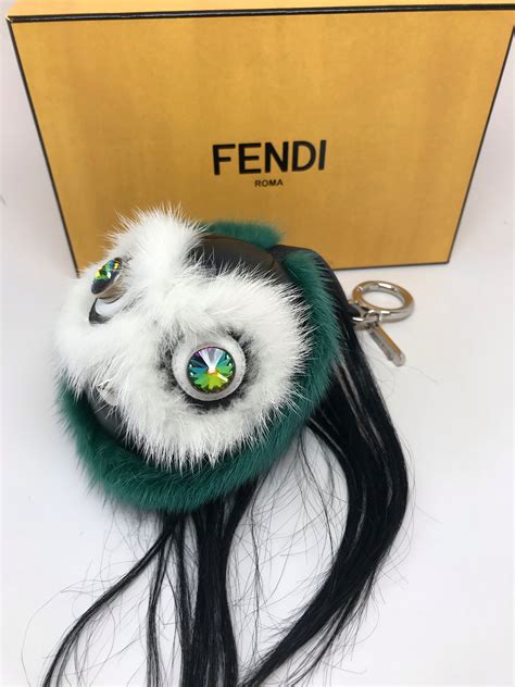 fendi fur ball charm|Fendi monster bag charm.